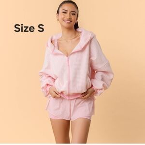 Target Blogilates Marshmallow Hoodie Pink Gingham
